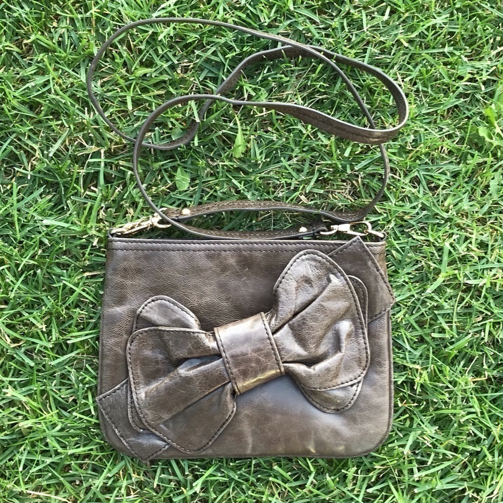 Steven Steve Madden Brown Leather Crossbody Purse